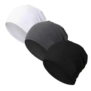 Unisex Lightweight Breathable Polyester Blend Beanie, 52-60cm One Size Fits All Stretchy Relaxed Fit Headwear, Ideal for Daily Wear Running Sports All Season