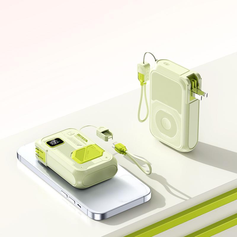 Portable Multifunctional Power Bank, Chargeable 20000mAh Portable Magnetic Charging Power Bank Android, LED Display Powerbank, Travel Gadgets, Electronics Accessories, Portable Battery Powered