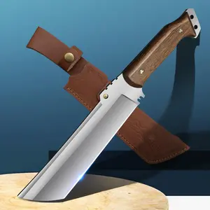 Survival Machete with Sheath for Cutting Trees, for Yard Work and for Bushcrafting Machetes Sickle Heavy Duty Machete for clearing Brush Garden Tools Construction Blade