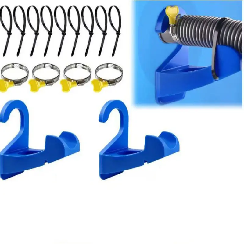 2-Pack Pool Pipe Brackets, Intex Outdoor Pool Accessories, Ground Pool Hoses, Prevents Sagging, Extends Hose Lifespan, Essential Pool Gear