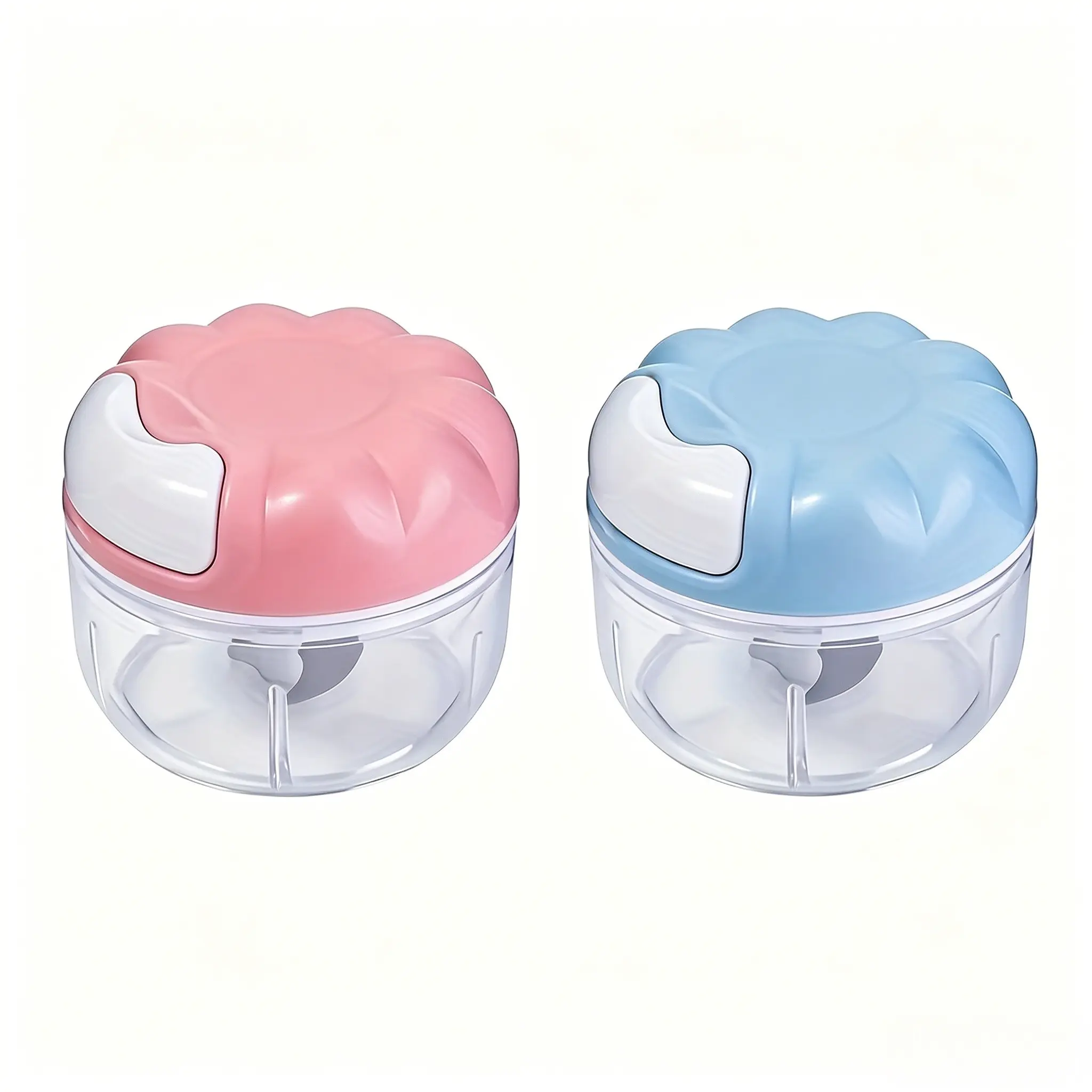 Manual Food Chopper Set of 2, Handheld Vegetable Cutter, Onion Garlic Dicer, Kitchen Food Processor, Meat Grinder, Kitchen Tools, Kitchen Choppers