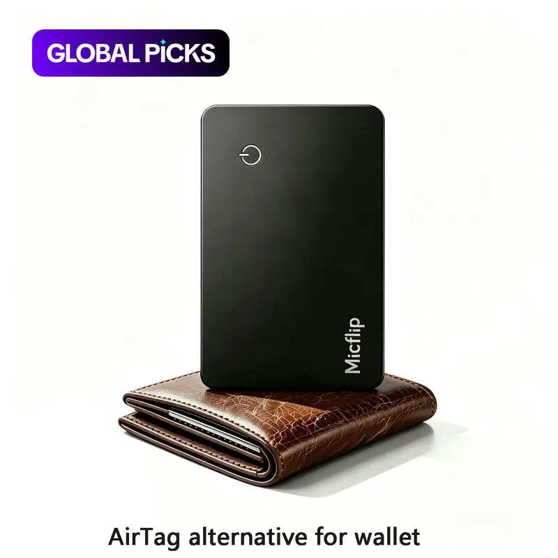 Tracker Card 2.0 | Apple + Android FindMy Compatible | Credit Card Size Wallet Tracker | Anti Lost Tracker | AirTag Alternative | Never Lose Your Wallet | Slim EDC Accessory | Works with iPhone | Best Tech Gift #GLOBAL PICKS