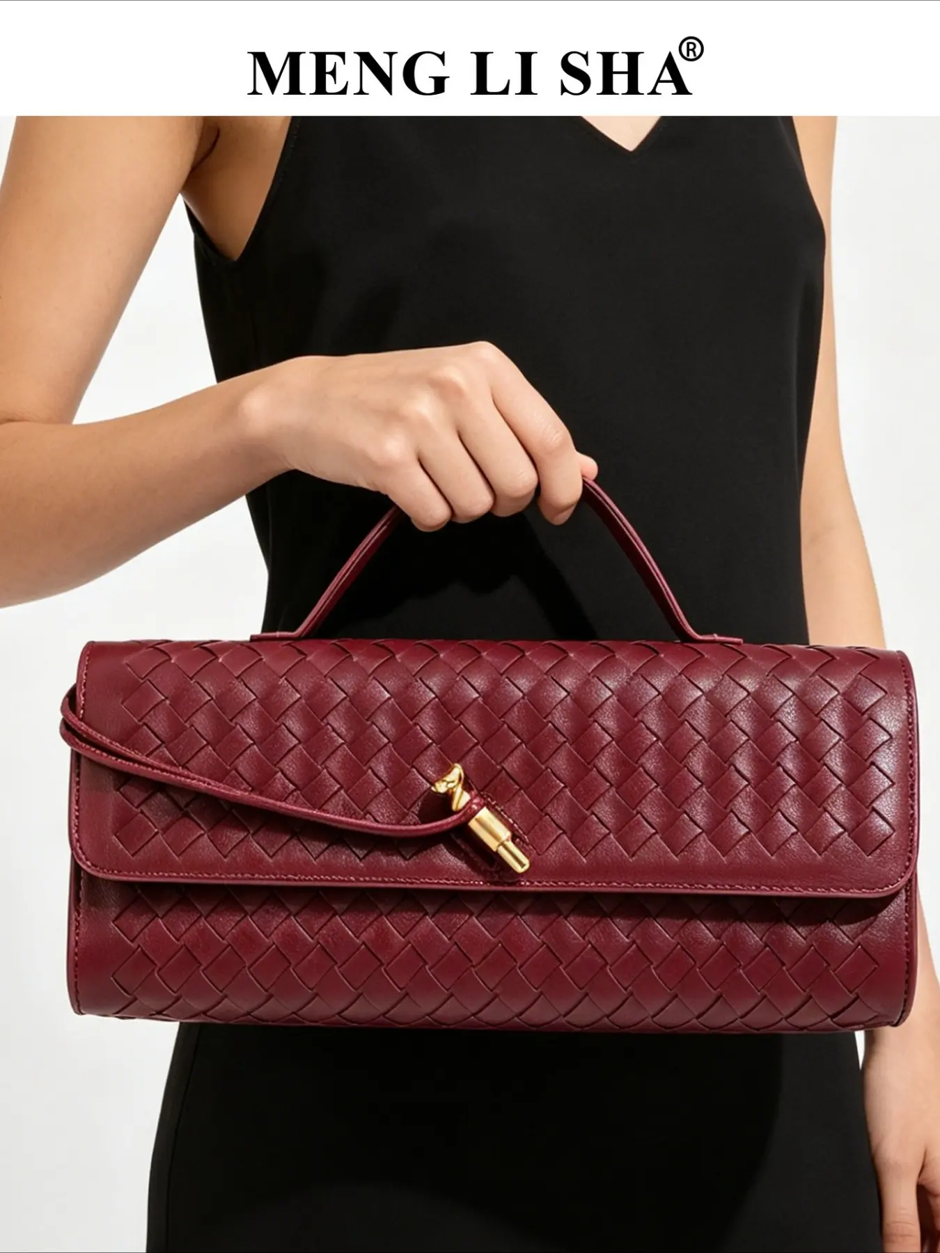 Hot-selling medieval baguette bag fashionable one-shoulder oblique span bag high-end dinner bag long portable woven women's bag 2026
