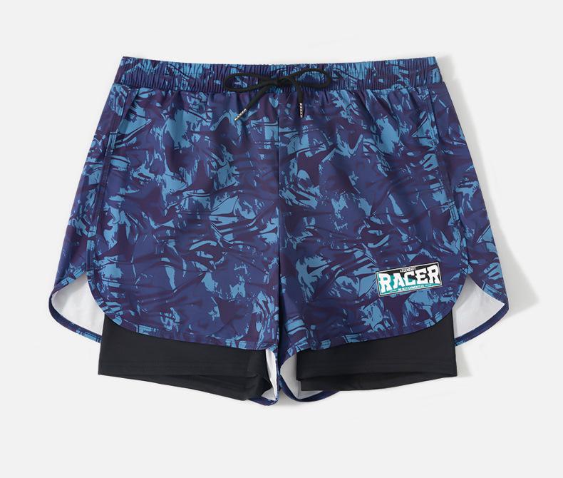 Adult Swimming Trunks Men's Flat-angle Five-point Swimsuit Set Anti-embarrassment New Professional Beach Adult Swimming Equipment