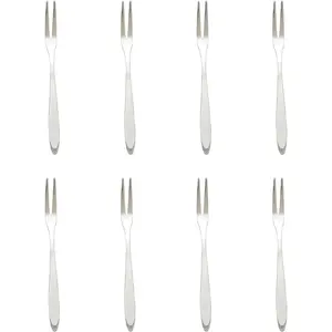 8 Pieces Pickle Forks, 5 Inches Handle Olive Fork, Stainless Steel Cocktail Forks, Pickle Grabber, Pickle Picker, 2 Prong Dessert Forks, Fruit Fork