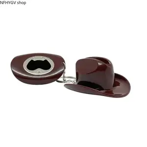 Solid Metal Novelty Pendant Built With Reliable Wear-Resistant Key Ring, Offered In Three Matching Western Tones, Dual-Purpose Portable Tool For Uncapping Drinks Indoors And Outdoors, Ideal Casual Accessory For Daily Carry And Holiday Present Styling