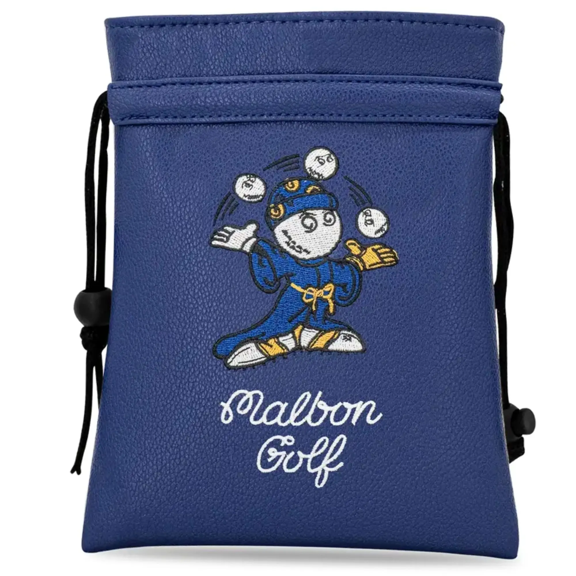 Golf Valuables Bag with Drawstring Closure, Portable Packaging Bag for Golf Balls, Unisex Kung Fu Fisherman Embroidered Waterproof Pouch, Golf Accessories For Father's Day Gift