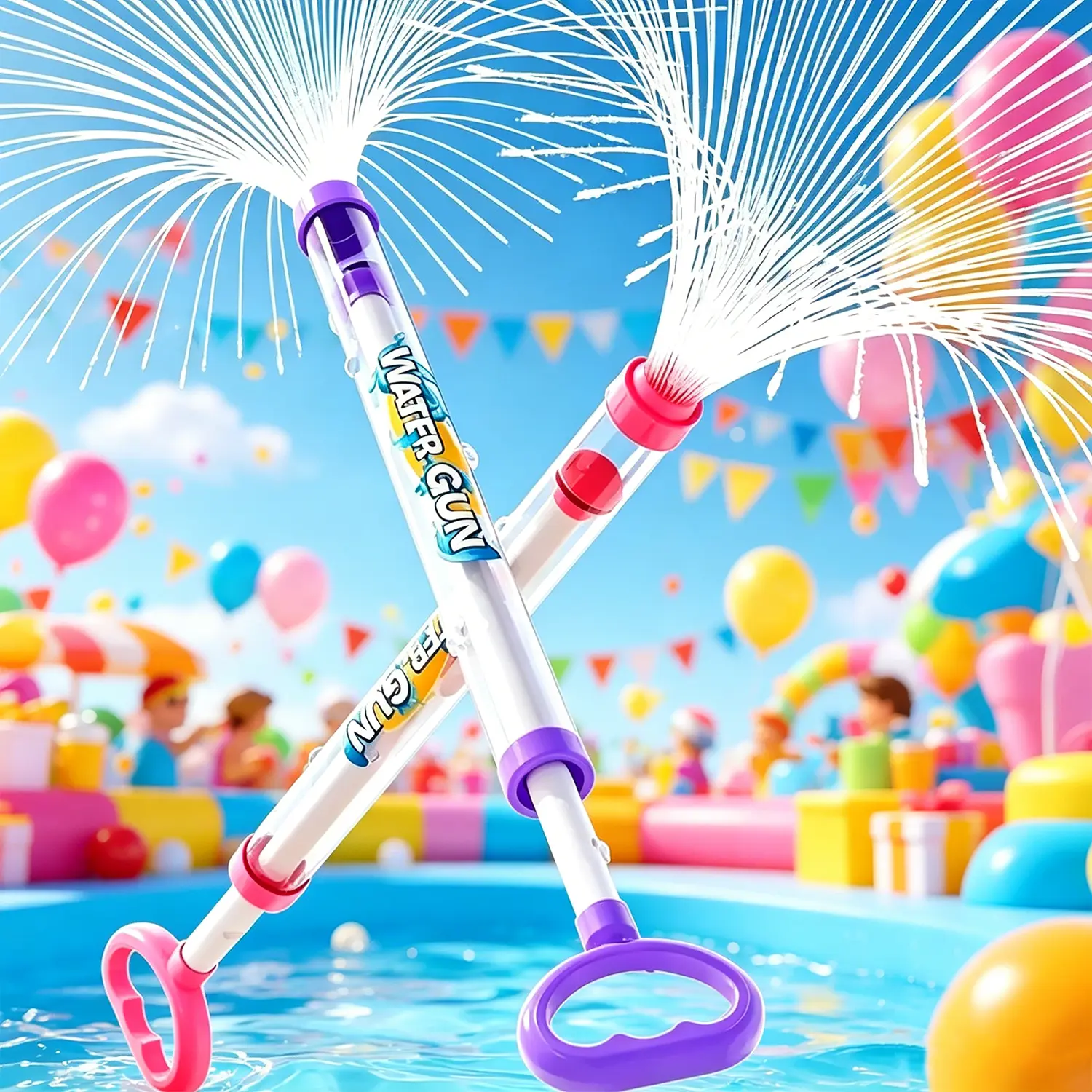 2026 Water Gun Fireworks, Bulk Squirt Water Blaster Guns, Firework Spray Water Soaker Toy Toys for Pool Party Outdoor Summer Water Games #Summervibes