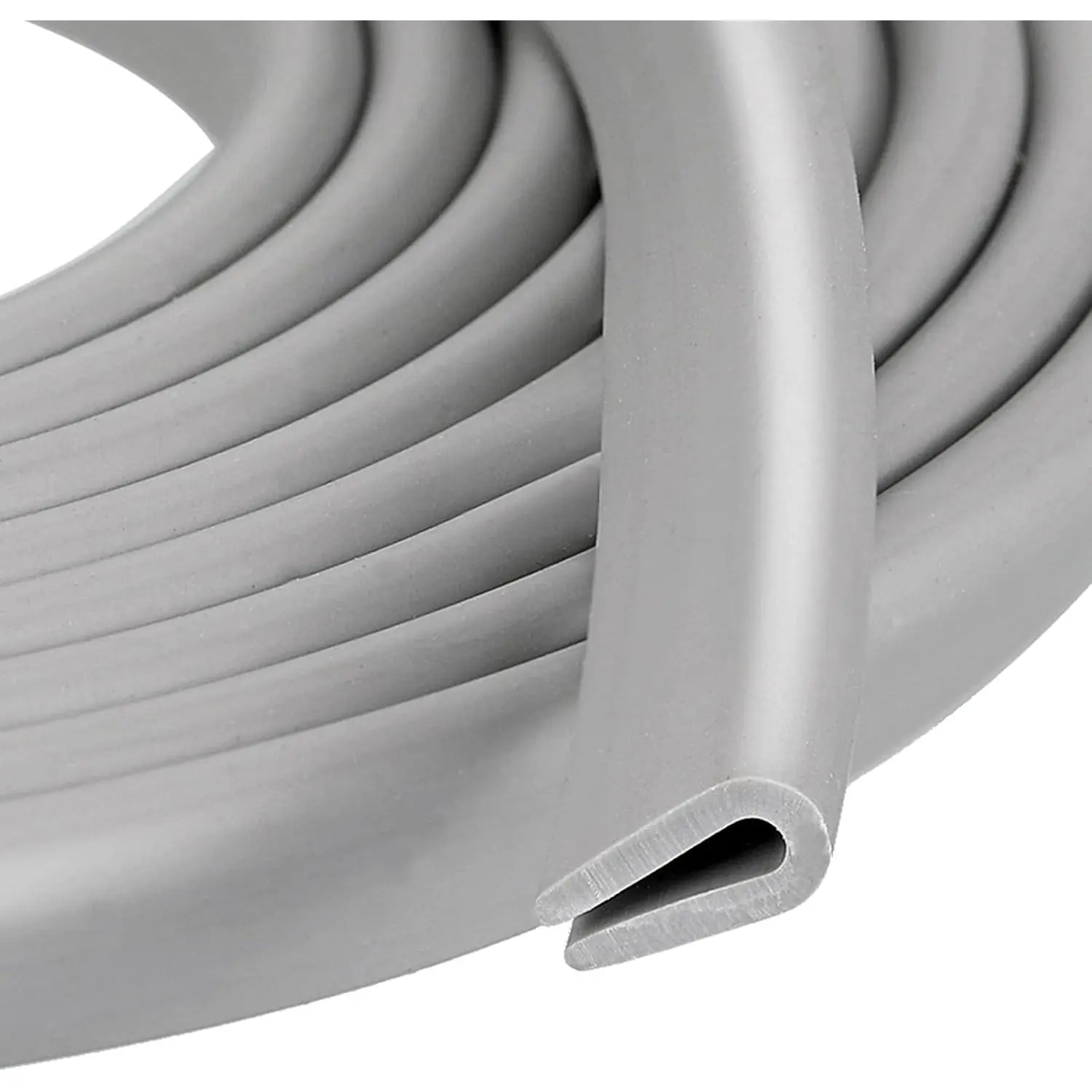 Rubber U   Trim, Door Seal Strip, Fits  up to 1/16 Inch (1. 6mm) U Shape Weather Stripping(20 ,Gray)