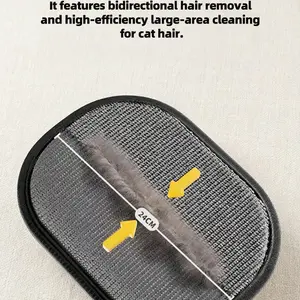 Pet Hair Remover Glove – Double-Sided Reusable Lint Brush for Dog & Cat Fur, Furniture and Clothing