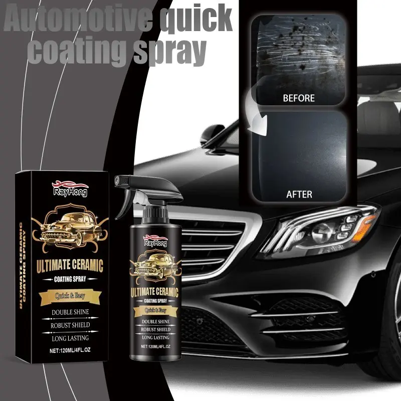 Car Quick Coating Spray, Automotive Coating Spray, Car Paint Waxing, Stain Prevention Brightening, Maintenance, Waterproof Coating And Film Coating Agent.