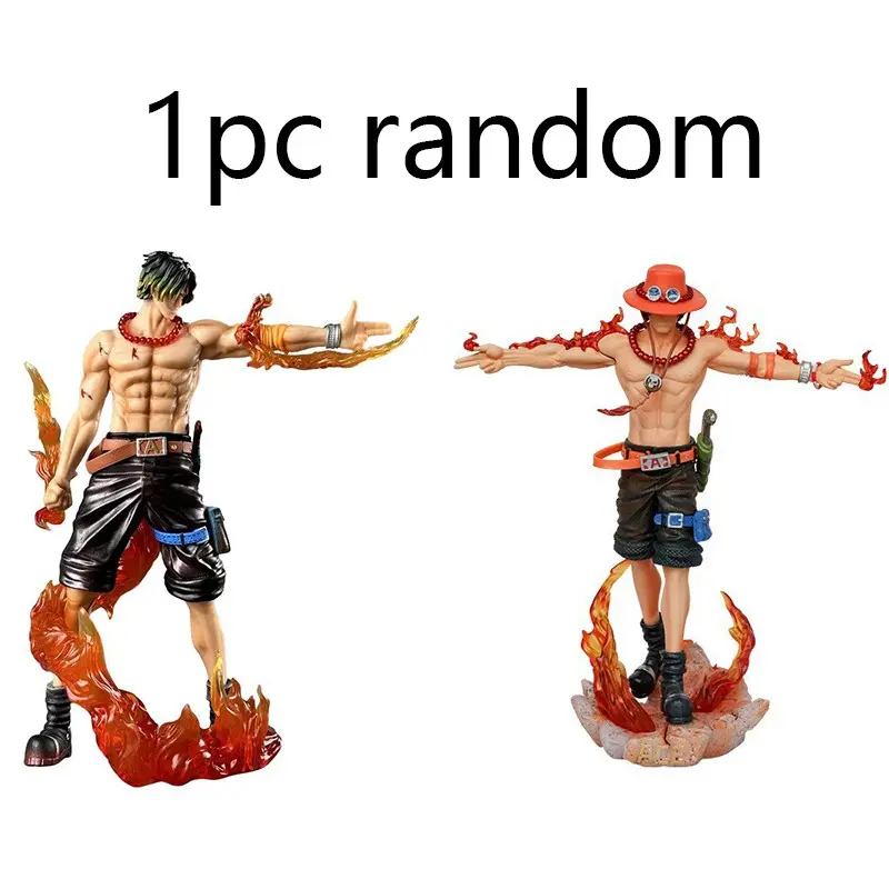 Anime Fan Gift, 10.04 Inch One Piece Portgas D Ace Figure, Flame Effect Statue, Collectible Doll Desktop Ornament, Anime Merchandise