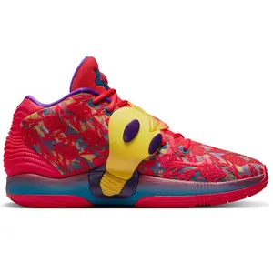 Ron English x Nike KD 14 EP Low-Top Basketball Shoes for Men and Women – Red, Round-Toe, Lace-Up Verifiable, with credentials and supporting global authentication