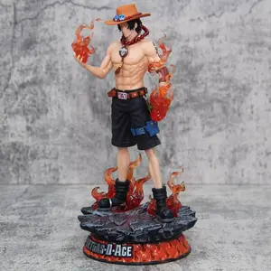Cartoon Japanese Anime Peripheral Fire Fist Ace, Dream Ace, Statue Model Figure Ornament