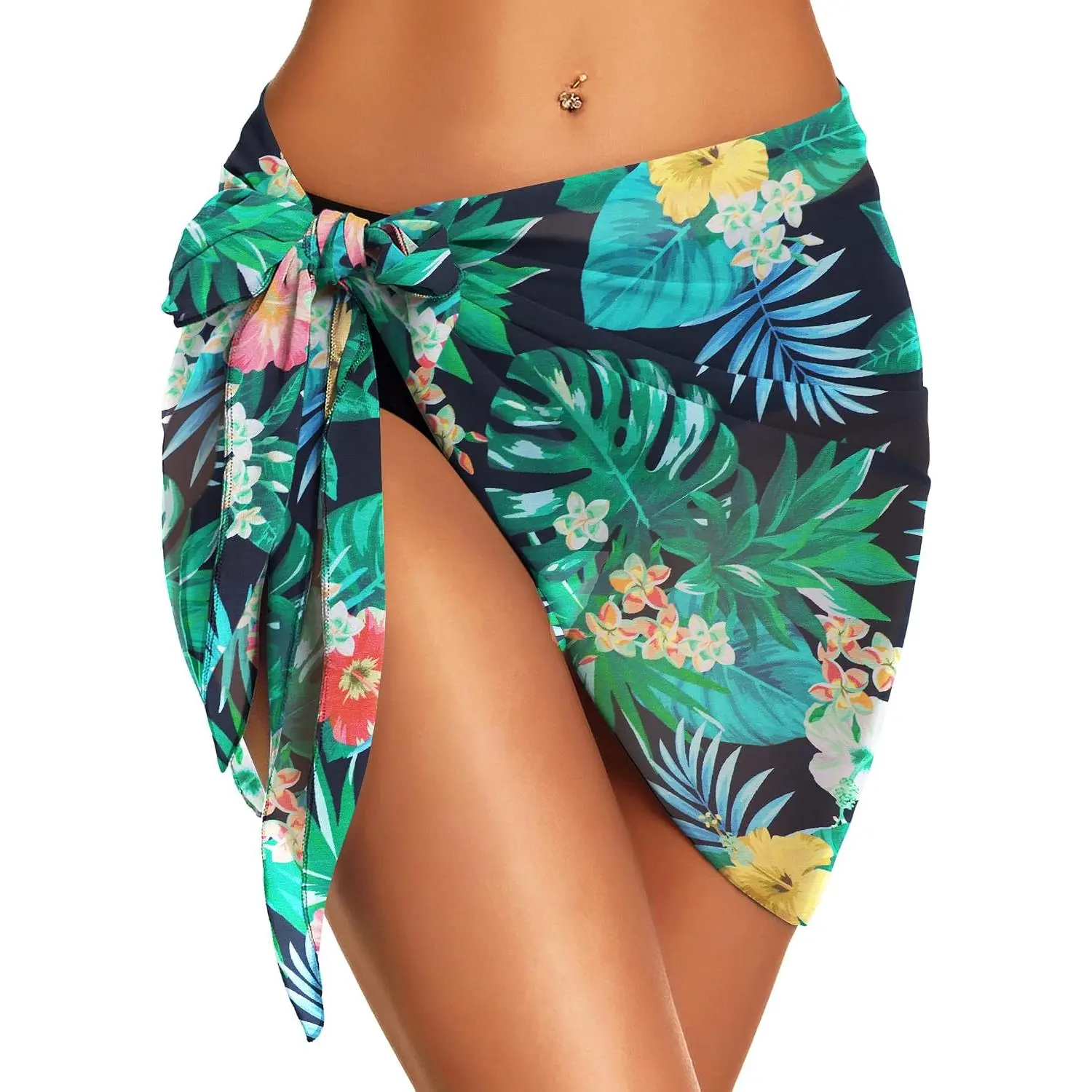 Women’s Chiffon Sarong Swimsuit Cover Up, Lightweight Beach Bikini Wrap Skirt for Vacation, Resort, Poolside & Cruise Wear