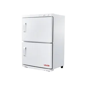 【DealsForYouDays】VEVOR Hot Towel Warmer, 10 gal Large Capacity 2-Tier Towel Warmer Cabinet with Clip 4 Stainless Steel Racks, Holds up 48 Towels, All-Round Heating Cabinet for Spa, Barber, Manicures, Massage, Salon