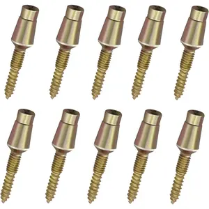 Door Hinge Security Screws Tamper Resistant Door Hinge Pins Security Fittings Screw Studs 1.75 x 0.38 x 0.38 Inches 10-Pack