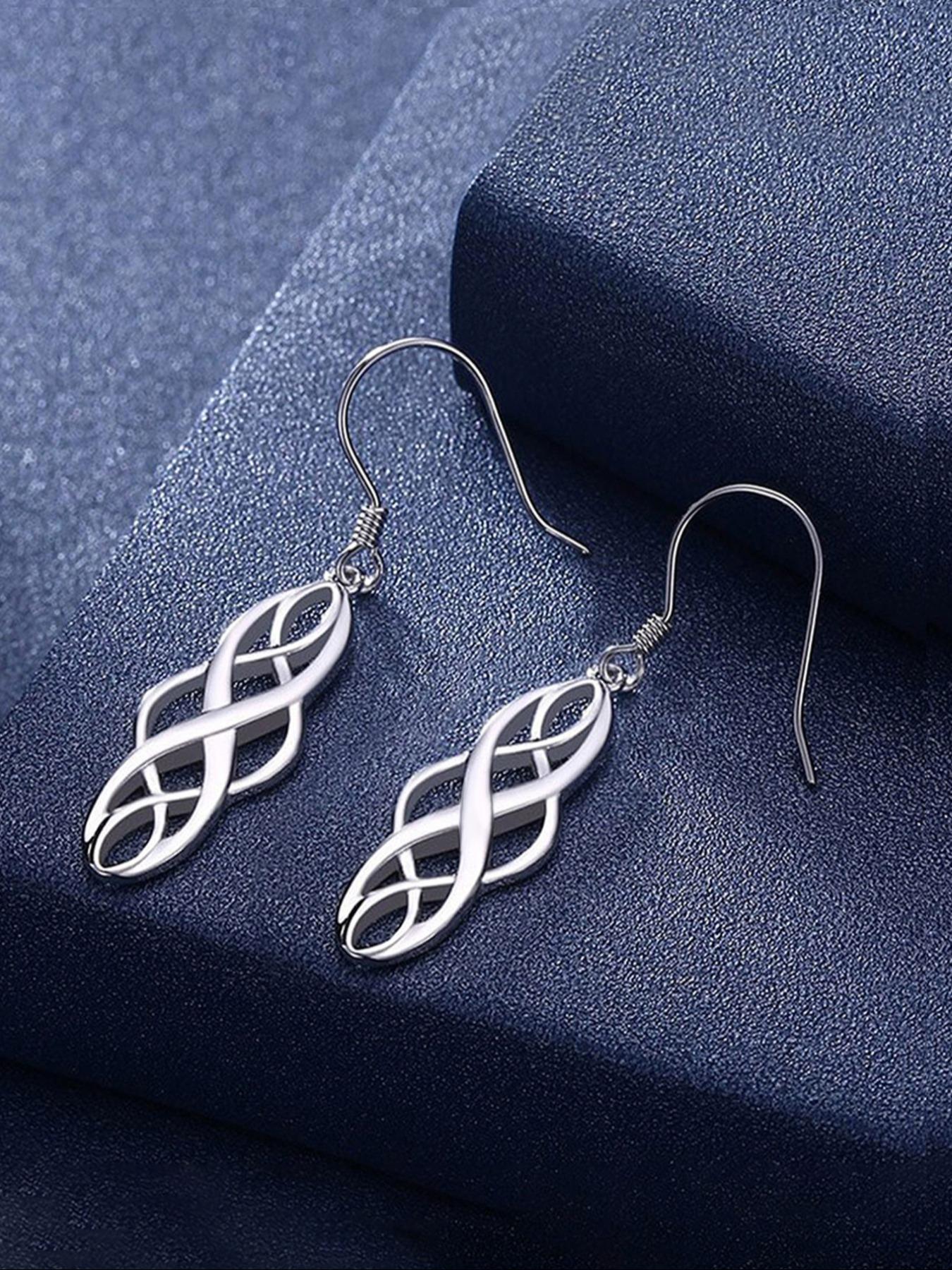 Women's Elegant Hollow out Design Dangle Earrings, 1 Pair Vintage Trendy Dangle Earrings, Chic Gorgeous Jewelry As Gift for Girlfriend for Party Decor, Fashion Jewelry