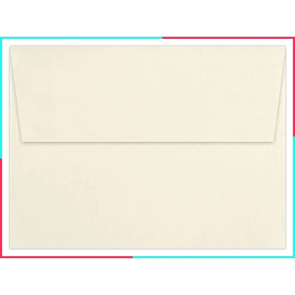 A7 Invitation Envelopes | Peel & Press | 5 1/4" x 7 1/4" | Natural Linen | 80lb. Text | 50 Qty