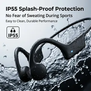 Open Ear Bone Conduction Headphones, Lightweight Sport Style Headset, 16mm Driver, 18h Battery Life, Running, Cycling, Daily Commute