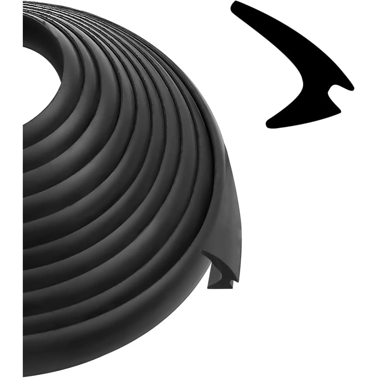RV Window Rubber Seal Strip 1/2 x 1/4 inch Fit for  RV,  Weatherstrip Rubber Window Locking Gasket Seal Trim, 30Ft