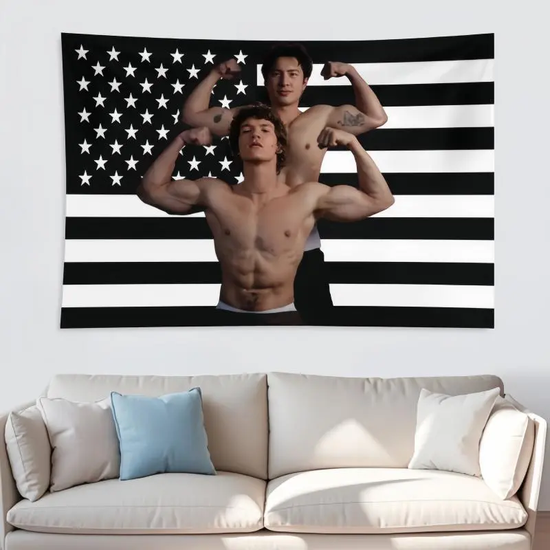 Vintage Heated Rivalry Tapestry - 30*40in Retro Game Day Flag, Sports Aesthetic Home Bedroom Decor, Tapestry Room Decor,