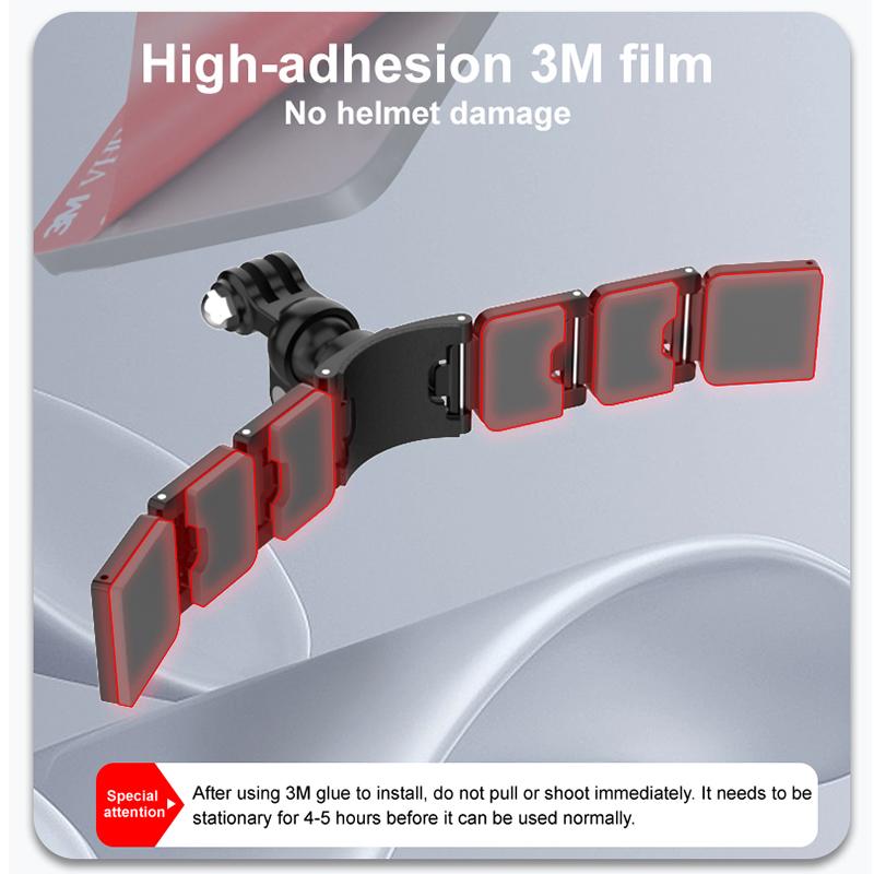 Helmet Chin Mount Camera Mount for GoPro Hero 12 11 10 9 8 7 5 Yi 4K for Insta360 Camera Foldable Front Chin Mount Accessory