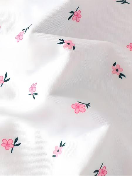 Girls Spring Autumn Floral Printed Hooded Zipper Jacket & Cuffed Long Pants Set, Toddler Cute Stylish Two-Piece for Girls, Baby Clothing