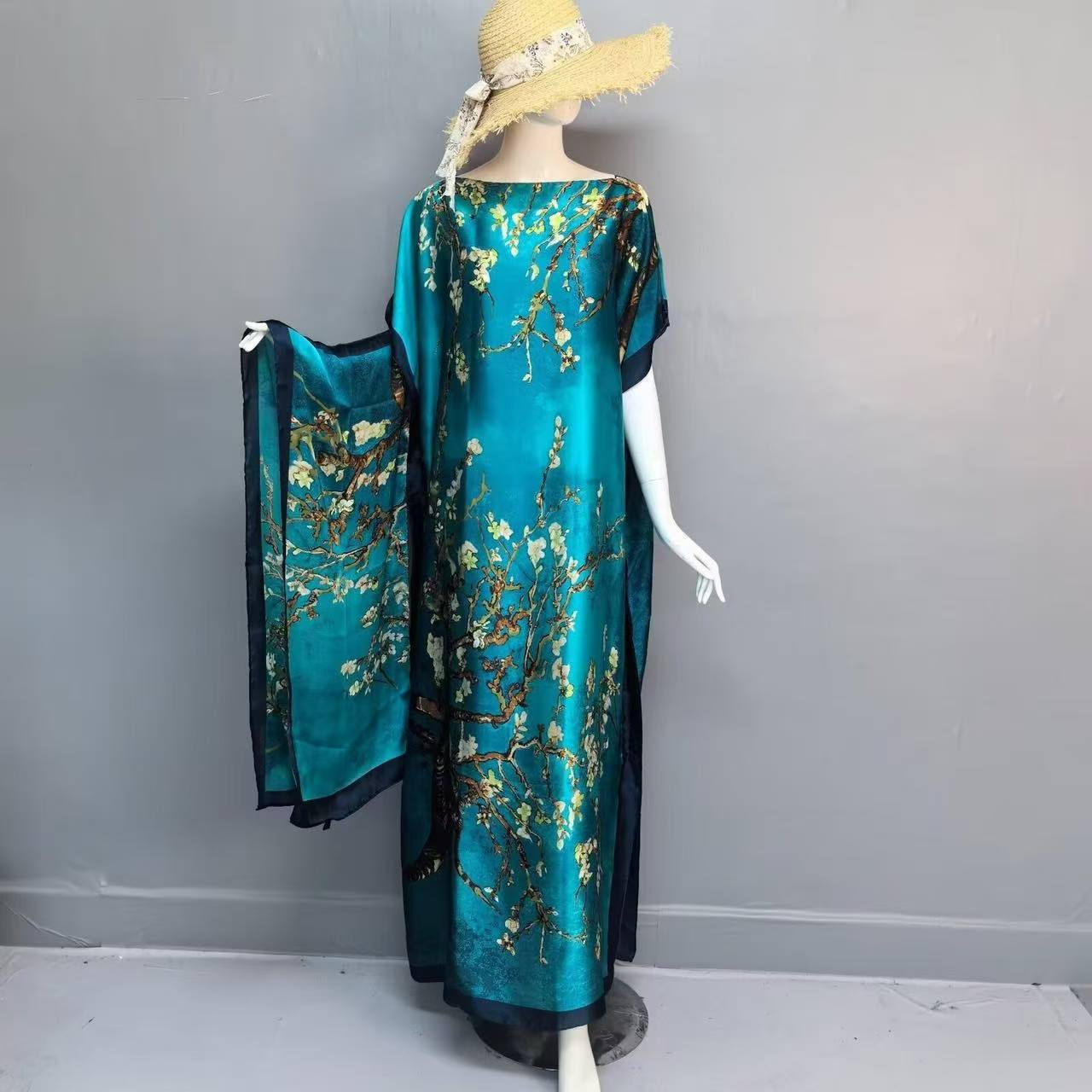 Women's Leopard Print Long Sleeve Kimono & Bandana Set, Casual Open Front Outerwear & Square Scarf Set for Beach Vacation, Beach Cover Up, Ladies Clothes Accessories for All Seasons