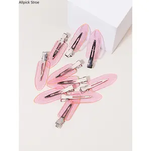 20 Pack Clear Hair Clips – Seamless Fashion Clips for Styling, Transparent Sectioning Clips for Makeup & Hair, Crab Clips for Real Hair Wigs