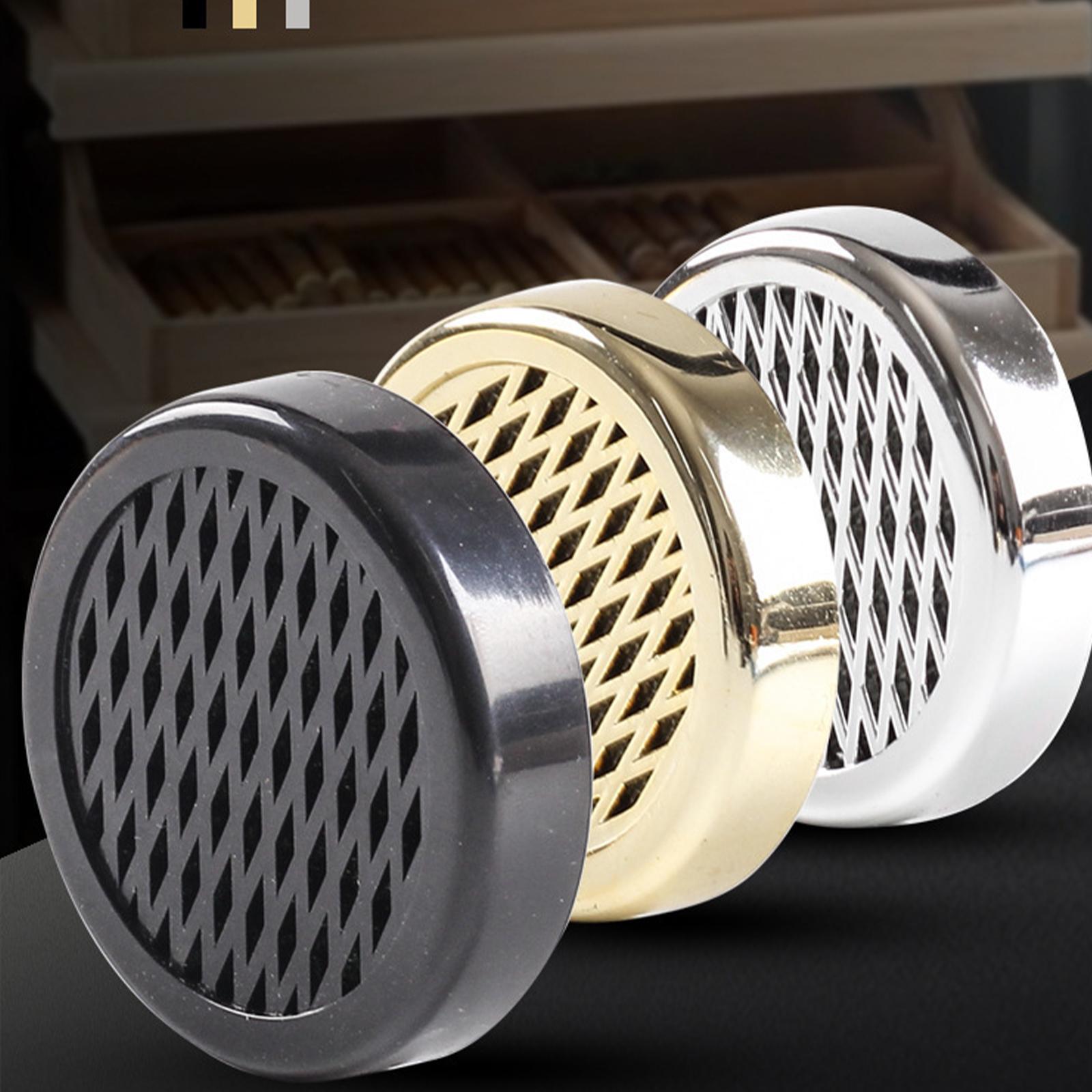 Round Cigar Humidifier, 1 Count Portable Small Cigar Moisturizing Box, Cigar Box Accessories, Home Supplies, Men Gifts