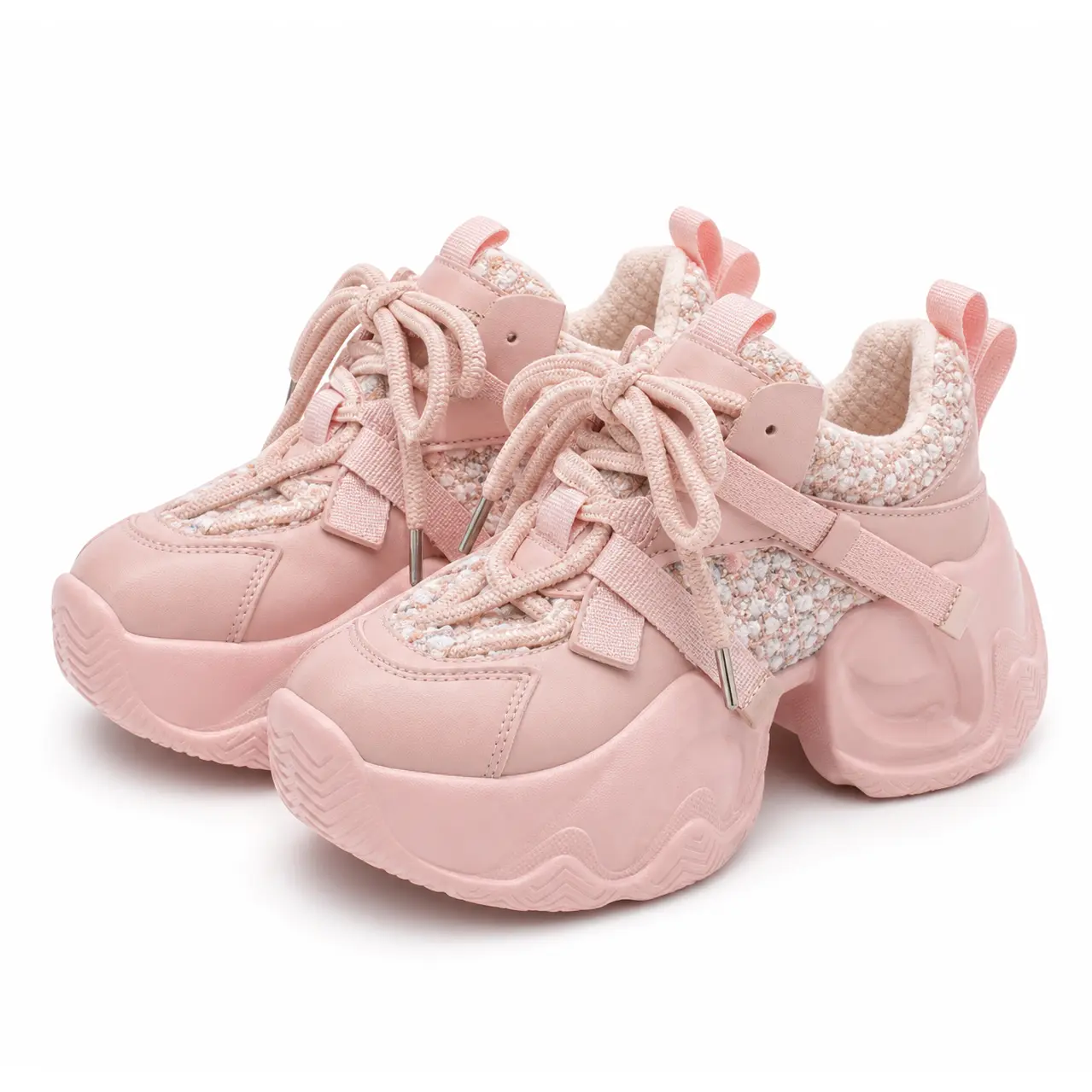 Cozy 7cm Lift Dad Sneakers for Women Breathable Mesh Summer Style Slip Resistant Rubber Sole Hourglass Waist Casual Shoes Comfortable Everyday Essential for Travel Work Walking