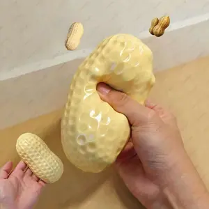 Filled Peanut Super Slow Rebound Handmade Squeeze Toy - Sticky And Moldable Stress Relief Toy, Soft And Viscous Texture, Desk Stress Relief Gift - Soft Squeeze Toy, Large Soft Stress Relief Toy,  Stress Relief Toy, Gift For Him, Pressure Relief Toy,