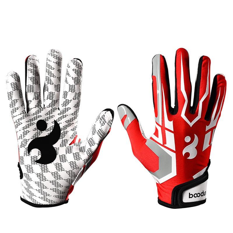 Training gloves Rugby gloves, outdoor silicone non-slip all-finger softball sports baseball gloves Waterproof Touch Screen