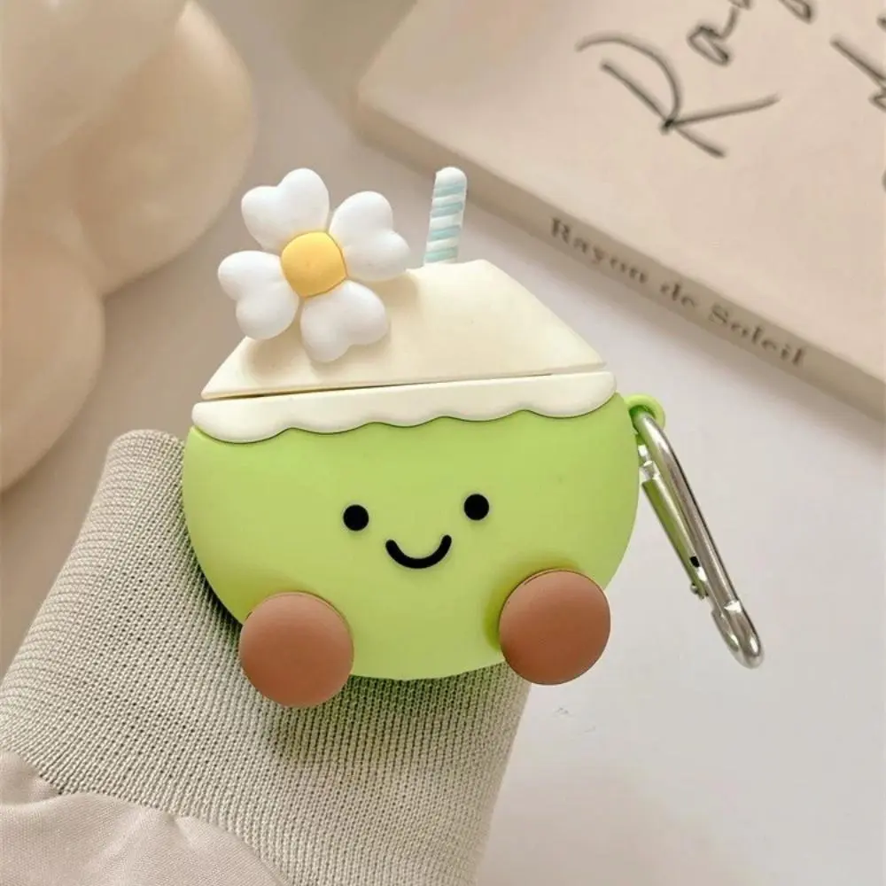 [Kf] three-dimensional cute flower coconut expression for Apple's new 4th generation AirPods Bluetooth wireless headset case
