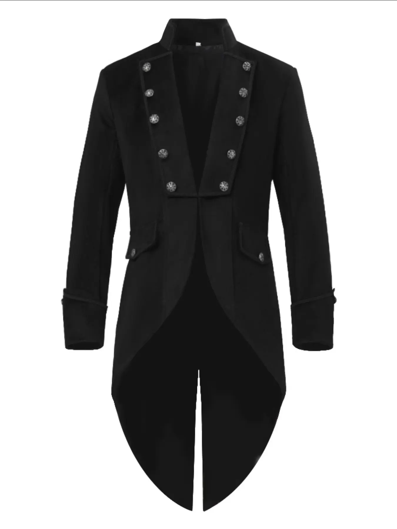 Multicolor Tailcoat Medieval Retro Costume, Perfect for Halloween Dress-Up, Ideal for Party Scenes