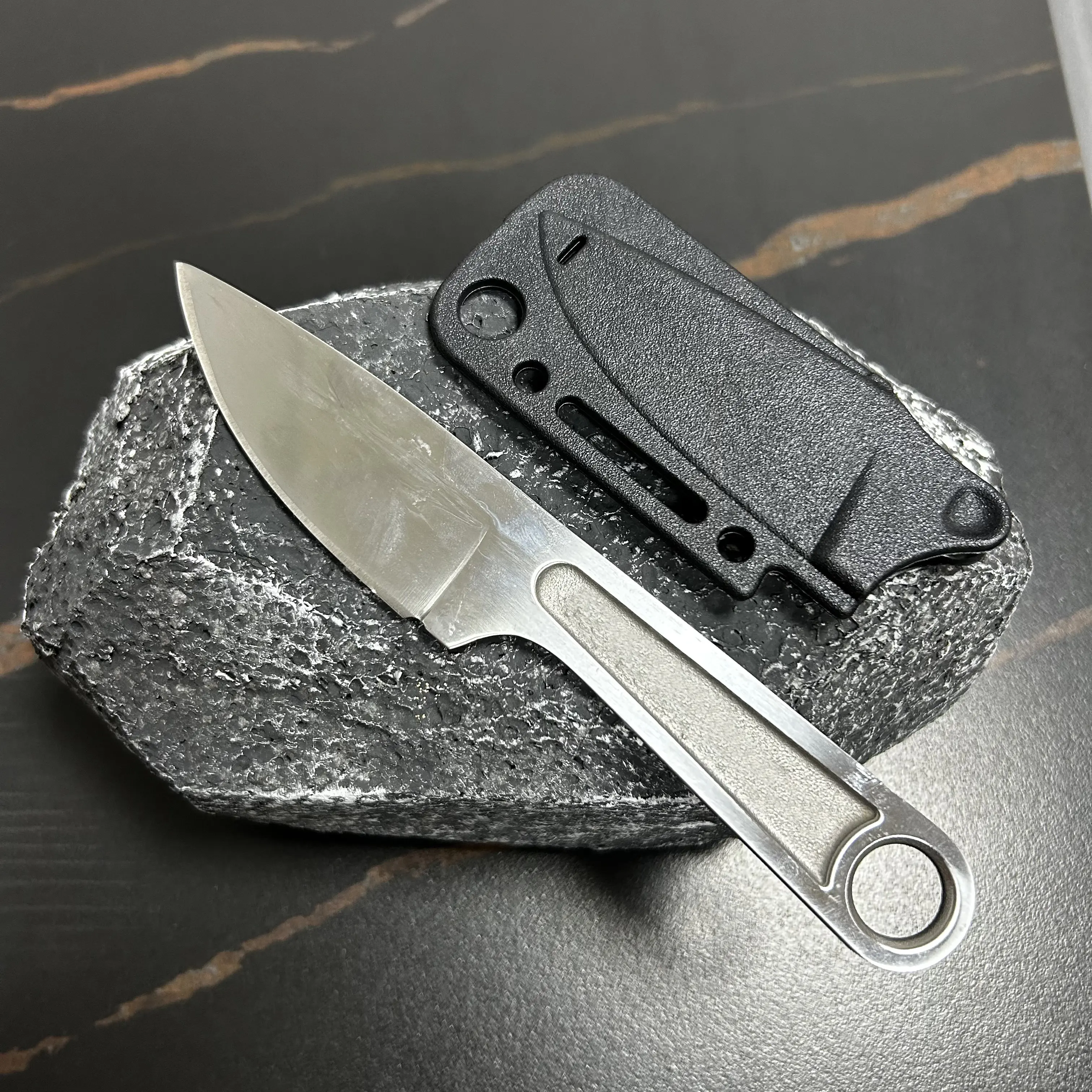 Full Tang 1119 Forging High Quality Fixed Blade Knife Portable Outdoor Camping Hiking Knives with K Sheath, Great Meat Cutlery travel-friendly design Survival Tool edc sharp folding knife Pocket