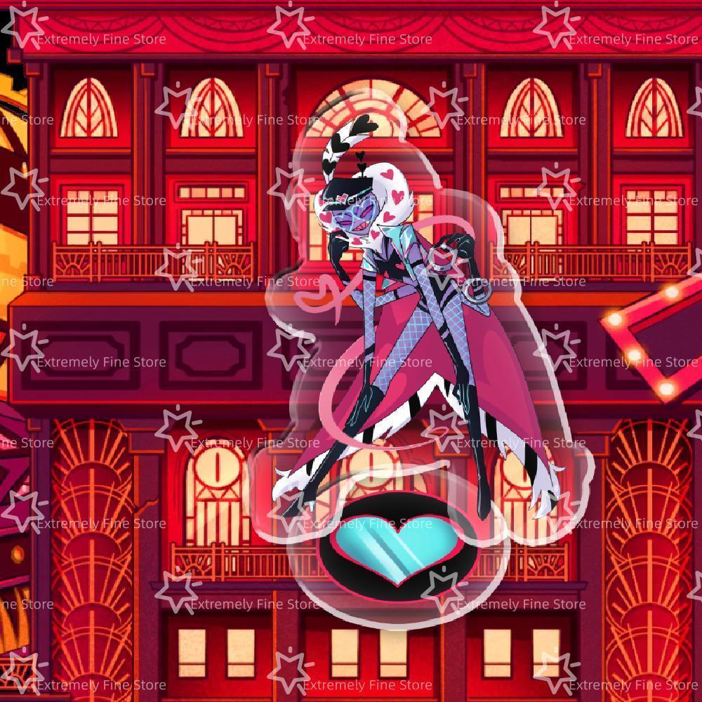 Hazbin Hotel Anime Figure Acrylic Stand Model Plate Alastor Desk Decor Standing Sign Game Fans Gift Ornaments Stand Model