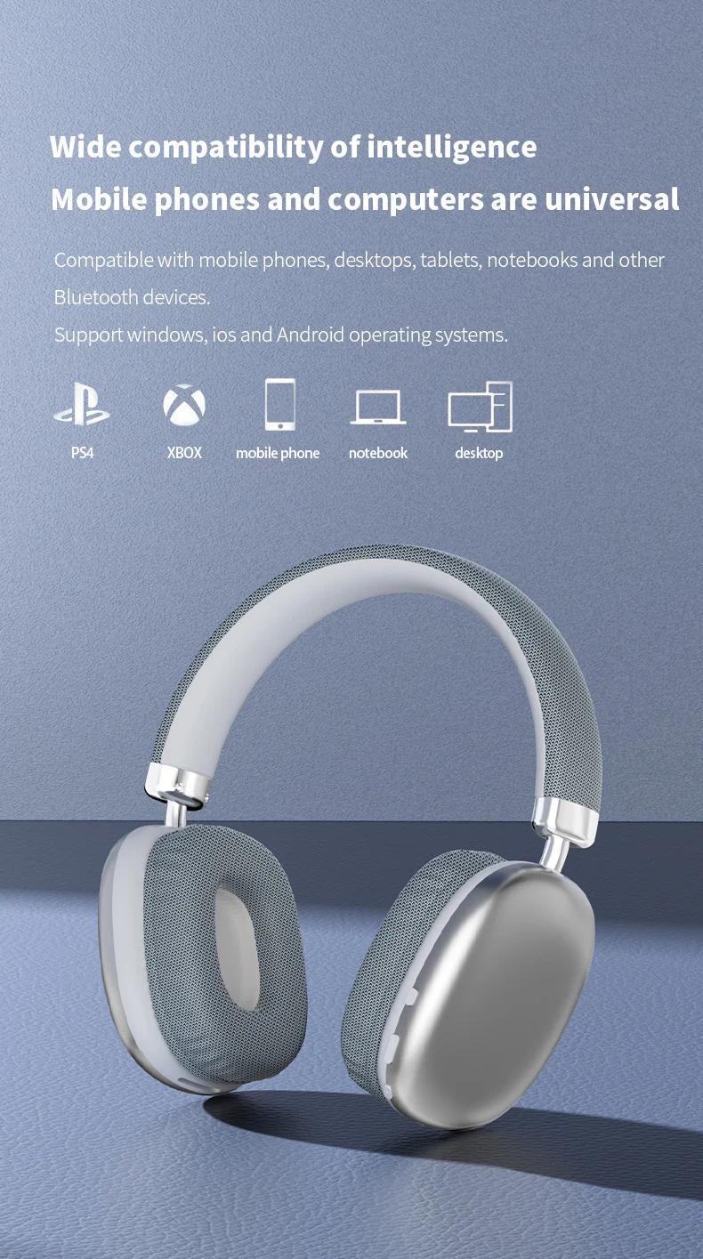 NEW Air Max Wireless bt Headsets Bluetooth Headphones Over ear stereo surround gaming Earphone sport workout