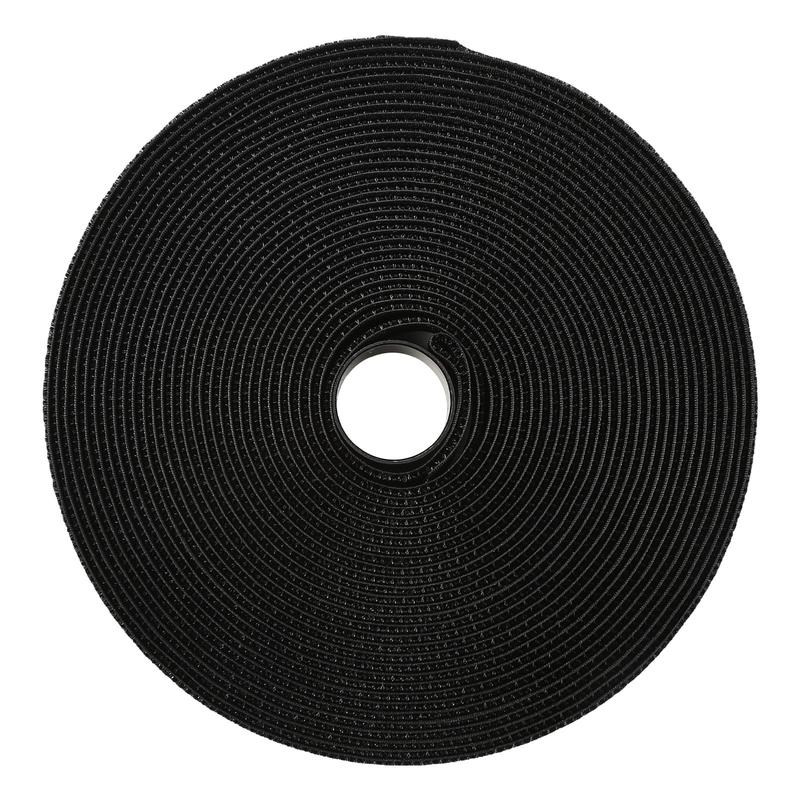 VEVOR Cable Ties, 393.7-Inch Adjustable Hook and Loop Straps with 50 Metal Buckles, Reusable Velcro Cords Straps, Cut-to-Length Wire Strap, Heavy-Duty Nylon Cord Ties for Organizer and Management