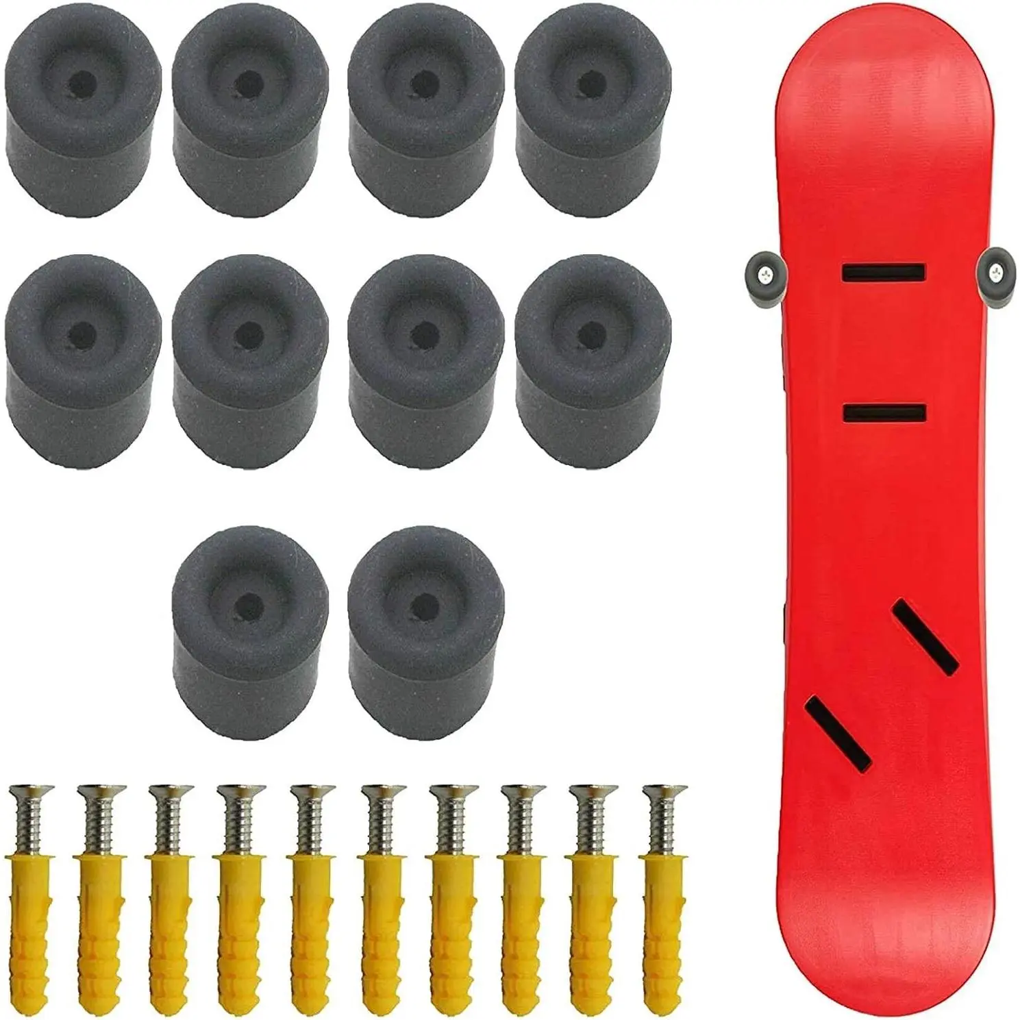 Snowboard Wall Mount Display Hanger Ski Storage Rack Invisible Floating Design Holds 5 Boards Fits Any Ski or Snowboard Protects From Scratches
