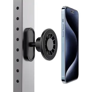 Magnetic Phone Holder, Dual Magnet Support Stand for iPhone 17 and Android, Compatible with Magsafe, 360 Rotatable, Essentials for Gym, Golf, Cooking, Garage