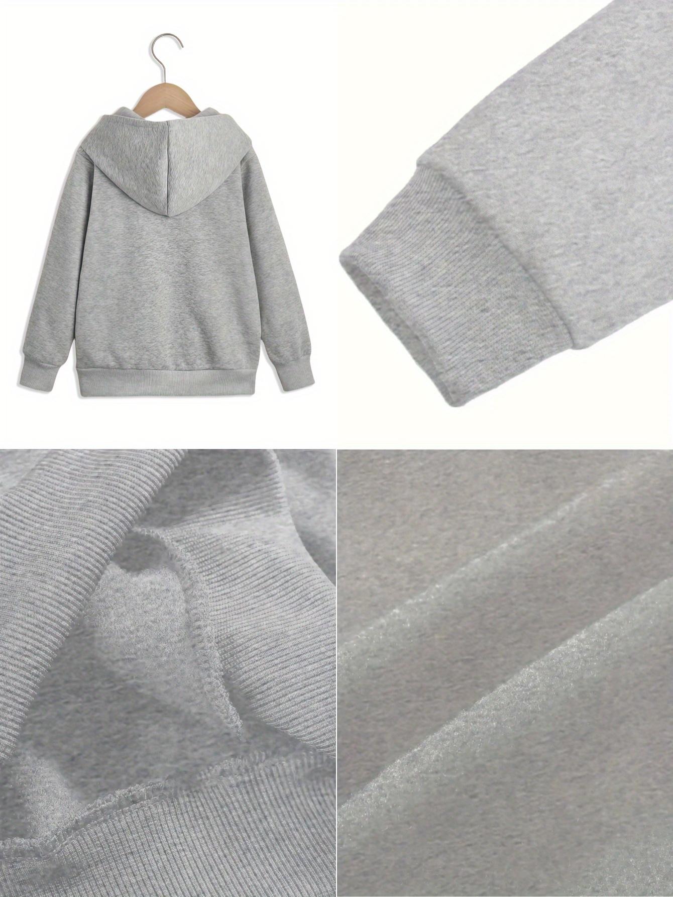 Cozy & Stylish Girls' Red Hooded Sweatshirt with "I'm LITERALLY JUST A GIRL" Print & Bow Detail - Soft Polyester Knit, Ribbed Cuffs, Perfect for Fall/Winter Casual Wear, Girls Sweaters