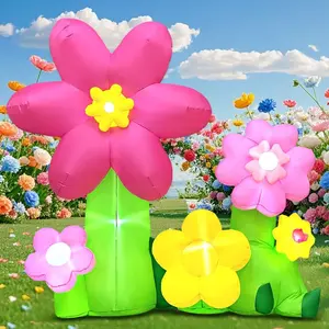 6FT Spring Easter Inflatable Flowers Outdoor Decoration Multi-Colored Blow up Flowers Decorations, Built-in LED Lights for Spring Summer Easter Outdoor Garden Lawn Yard Partyfidget toys