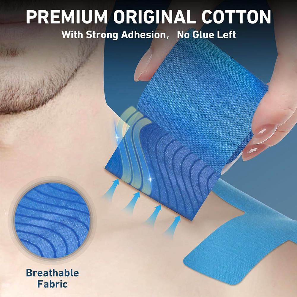 1/5/10PC Precut Kinesiology Tape for Shoulder Support & Stability,Shoulder Pain Relief Athletic Tape - Waterproof & Elastic