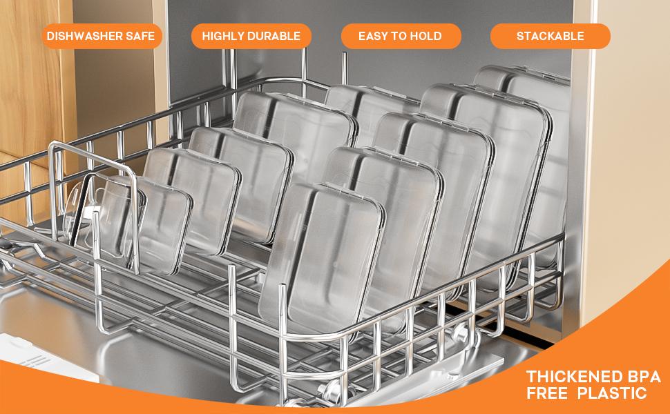 40 PCS Food Storage Containers with Lids Airtight (20 Containers & 20 Lids), Plastic Storage Meal Prep Container-Stackable 100% Leakproof & Microwave Organization and Storage Sets, Lunch Containers