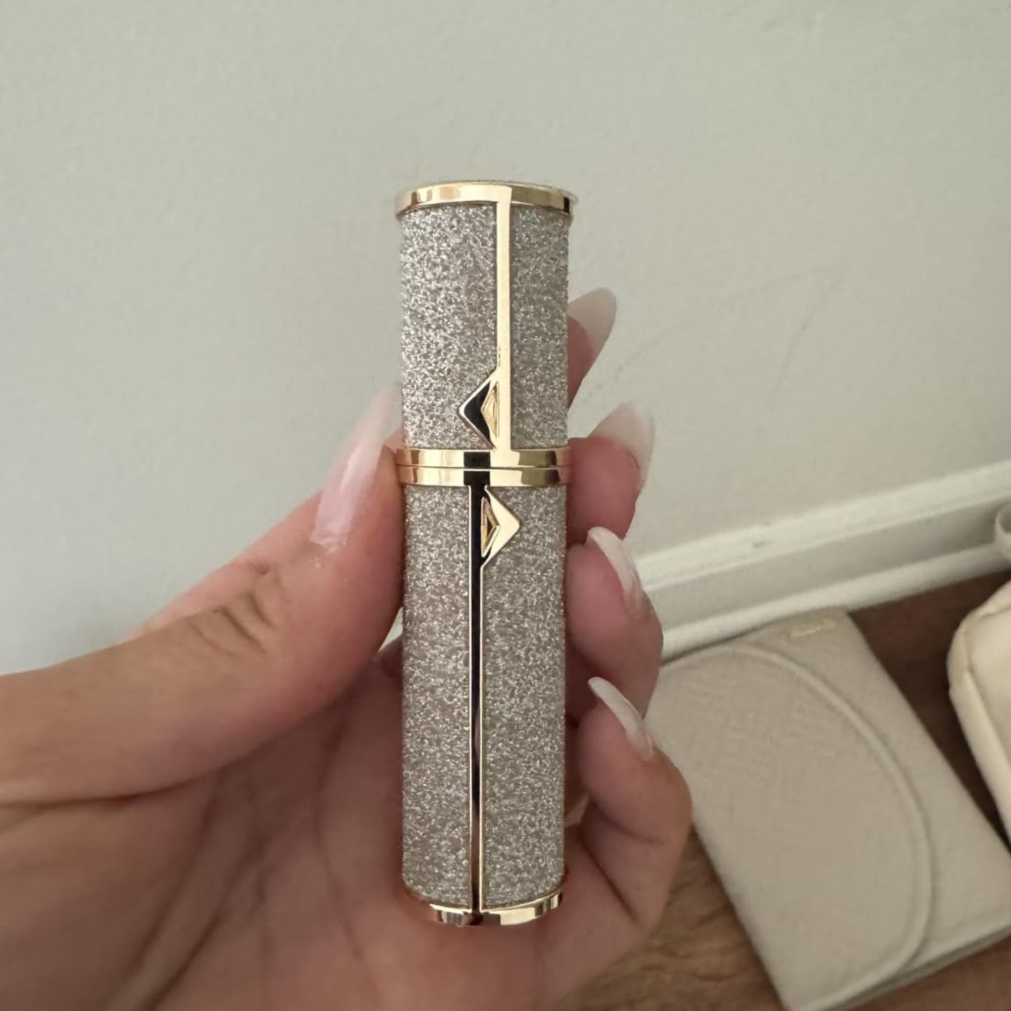 Pink Sparkling Travel Perfume Bottle, 1 Count Refillable Atomizer, Perfume Atomizer Bottle for Travel, Scent Sprayer Pump Fill Tool