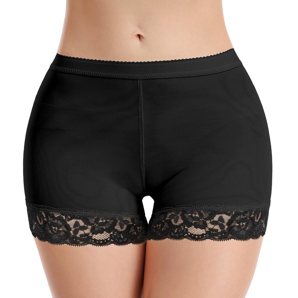 Women's Contrast Lace Butt Lifter Panties Padded Shapewear Fajas BBL Hip Enhancer Pads Shorts  Underwear Tummy Control Boyshorts for Women, Ladies Shapewear Bottoms for Daily Wear