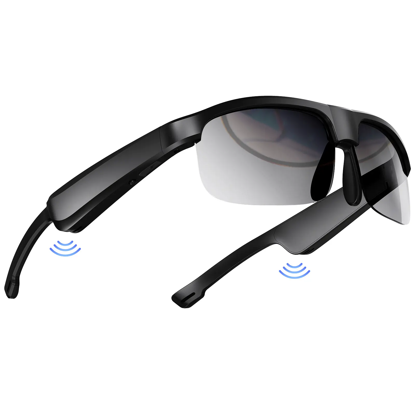 M6Pro Wearable Smart Glasses - Wireless Devices with TCR Frame, Anti-Blue Light Lens, Long-Life Battery, Eye Care for Multi-Sports & Driving, Bluetooth