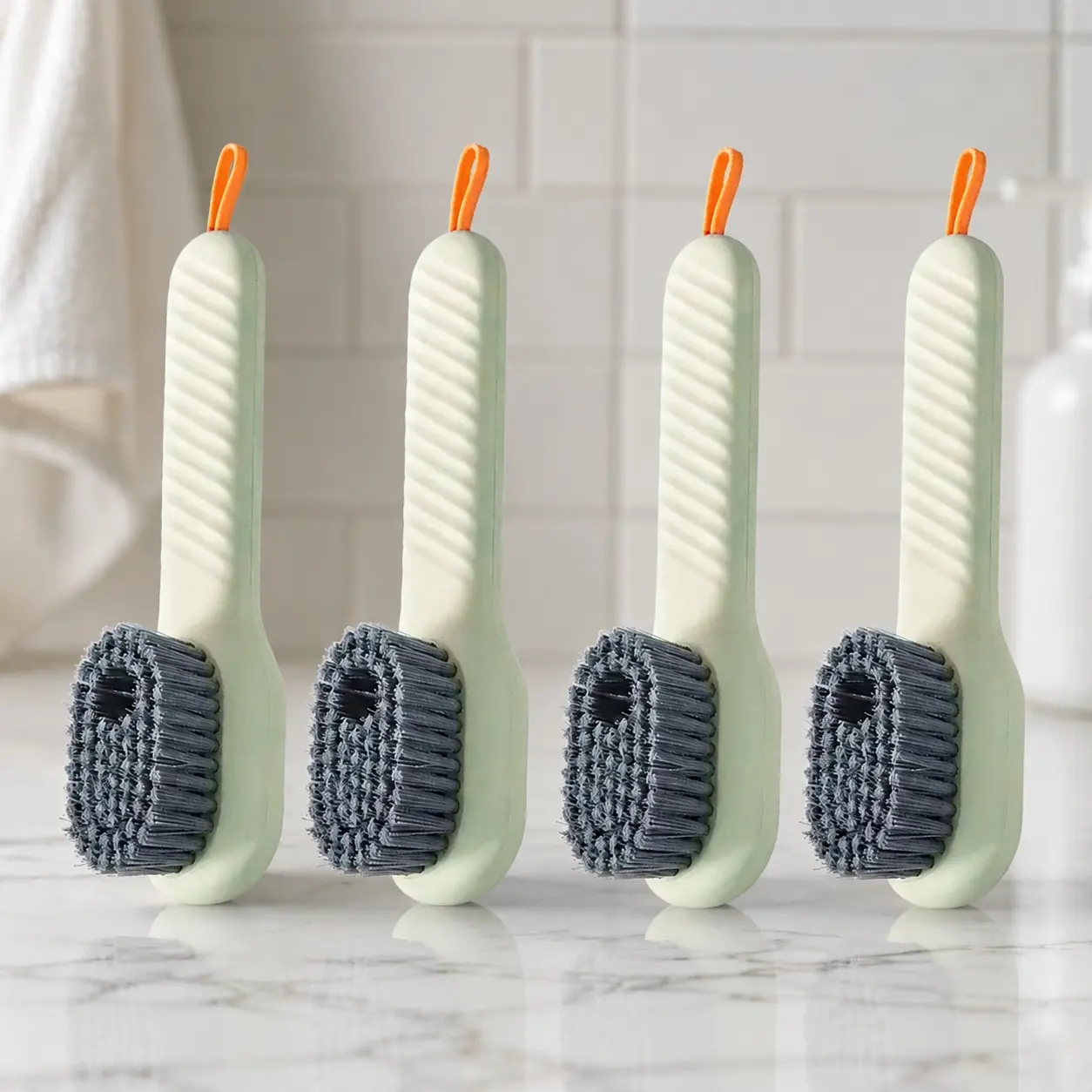 Multi-Purpose Cleaning Brush Set: Deep Clean for Shoes, Bathroom, Kitchen & Laundry. Safe on All Surfaces, Leaves No Marks, Reaches Tight Spaces. Essential Cleaning Tools for Every Home.